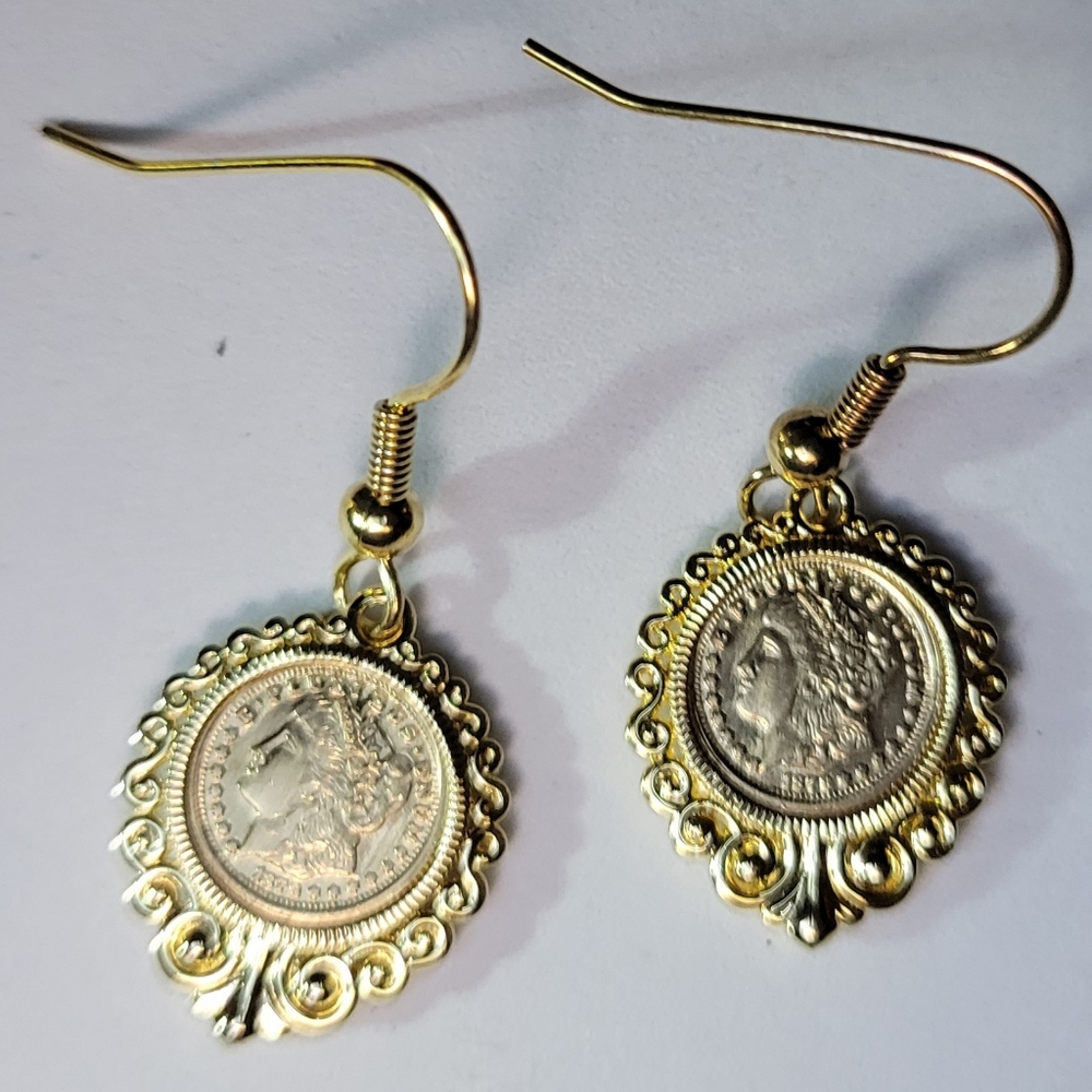 Lady Liberty 1 inch Drop Earrings, Custom, One-of-a-kind.